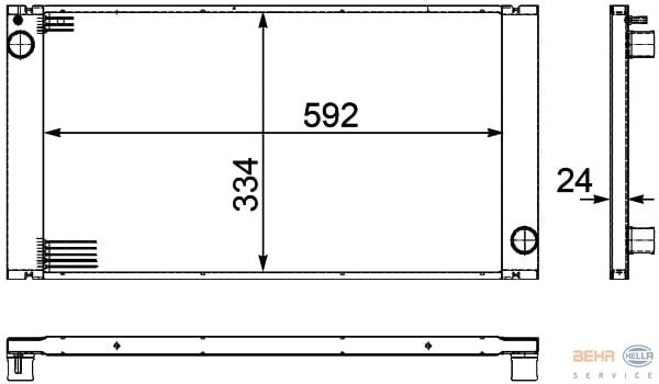 MİNİ COOPER S SU RADYATÖRÜ R56 2751275 - Yedek Parça
