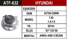 ARKA AKS PORYALI ABS.Lİ/ACCENT IV-İ10-İ20 1.4,1.6 - Yedek Parça
