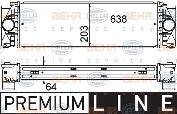 M.BENZ  W906  SPR-CRAFT. M646 Euro4  İNTERCOOL RADYATÖRÜ 9065010101 - Yedek Parça