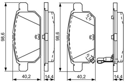 SUZUKI SWİFT 10-SX4 CROSS 13-VITARA 15- ARKA FREN BALATASI ADK84238 - Yedek Parça