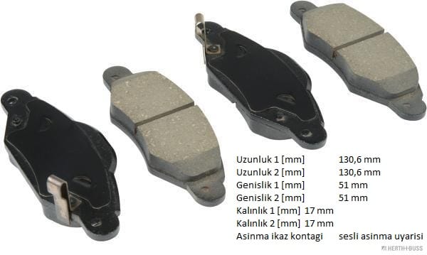 TOYOTA YARİS 99-05 ÖN FREN BALATASI - Yedek Parça