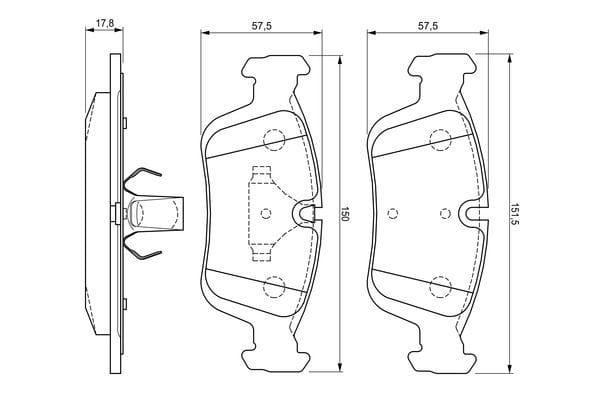 BMW E36-46 ÖN BALATA 34116761237 - Yedek Parça