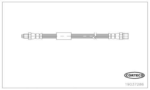 BMW F01 ARKA FREN HORTUMU 350 MM 34326789263 - Yedek Parça