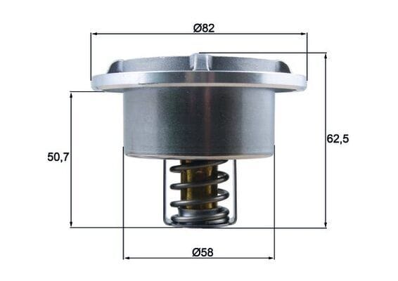KHD TCD 7.8 L6 TCD 4.1 L6 TCD 2013 L6 4V 86 DERECE TERMOSTAT 04911831 - Yedek Parça