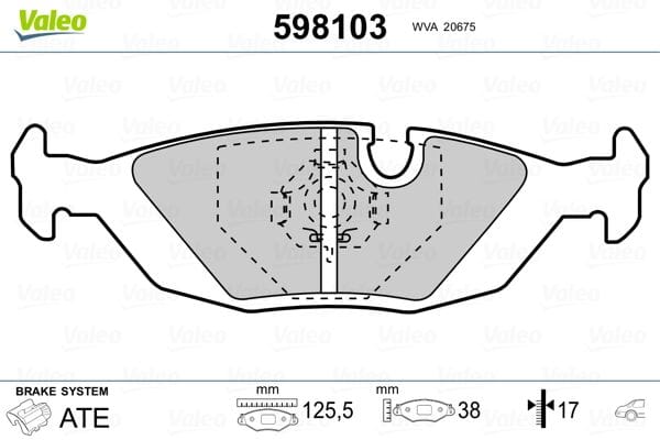 BMW E30 ARKA BALATA 34111154398 - Yedek Parça
