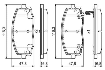 HYUNDAI İ10 08>12 İ20 KIA PİCANTO 04>10 ÖN FREN BALATASI - Yedek Parça