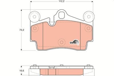 VW Q7 TOUAREG PORSCHE FREN BALATA ARKA 7L0698451B - Yedek Parça